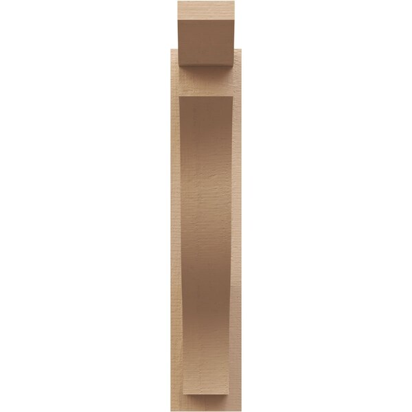 Ekena Millwork 5 1/2-in W x 20-in D x 28-in H Funston Slat Rough Cedar Woodgrain TimberThane Outlooker, Primed Tan - OUTUR055X20X28FST24RCPR