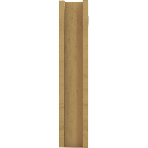 Ekena Millwork 5 1/2-in W x 20-in D x 28-in H Funston Slat Rough Cedar Woodgrain TimberThane Outlooker, Primed Tan - OUTUR055X20X28FST24RCPR