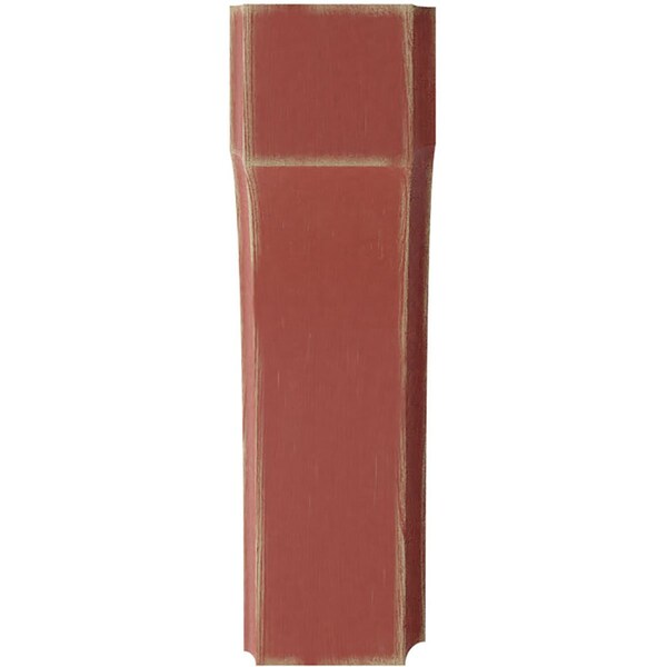 Ekena Millwork 1 3/4"W x 4"D x 6"H Clarksville Wood Vintage Decor Bracket, Salvage Red - BKTWD02X04X06CVRD