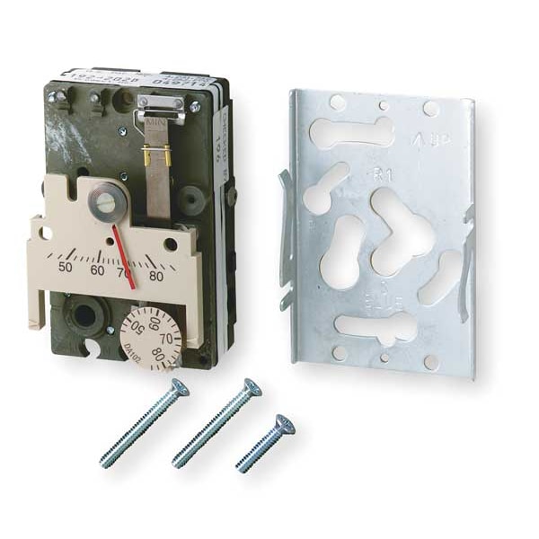 Siemens Pneumatic Thermostat, Single Temperature, Heating and Cooling, 1 Pipe, Vertical, 5/32 in Barb - 192-200
