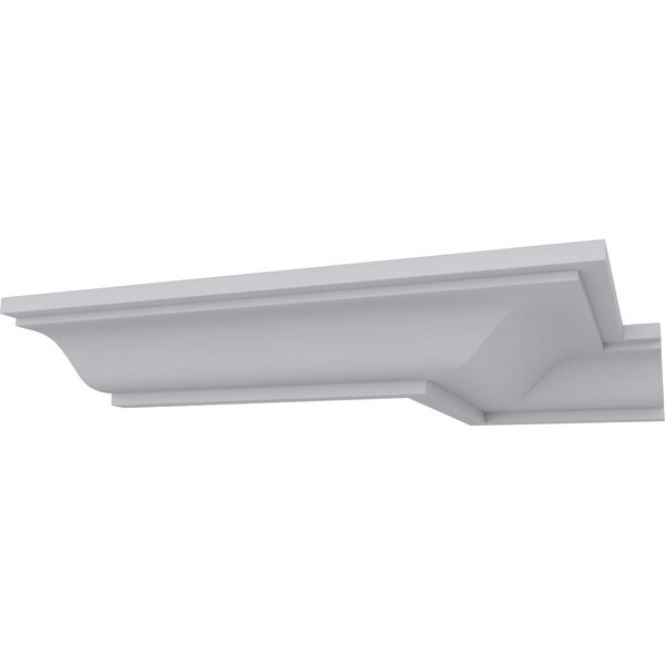 Ekena Millwork 2 1/8"H x 5 3/8"P x 5 5/8"F x 94 1/2"L Foster Smooth Crown Moulding - MLD02X05X05FO