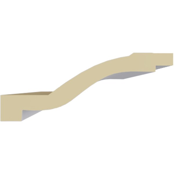 Ekena Millwork 2 1/8"H x 5 3/8"P x 5 5/8"F x 94 1/2"L Foster Smooth Crown Moulding - MLD02X05X05FO