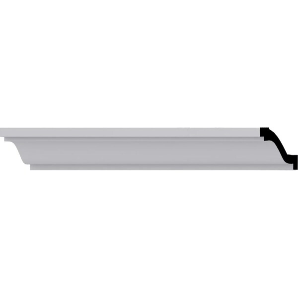 Ekena Millwork 2 1/8"H x 5 3/8"P x 5 5/8"F x 94 1/2"L Foster Smooth Crown Moulding - MLD02X05X05FO