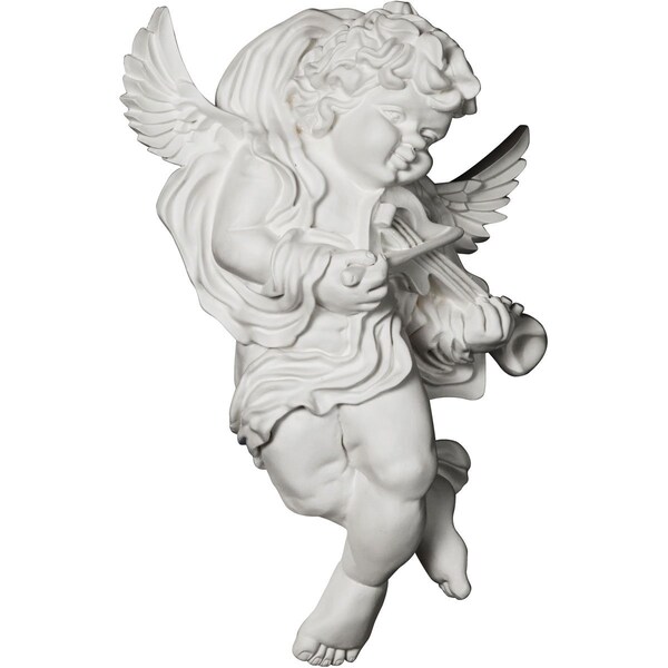 Ekena Millwork 11 7/8"W x 17 3/8"H x 5 1/2"P Classic Angel Onlay, Right - ONL12X17X06AN-R