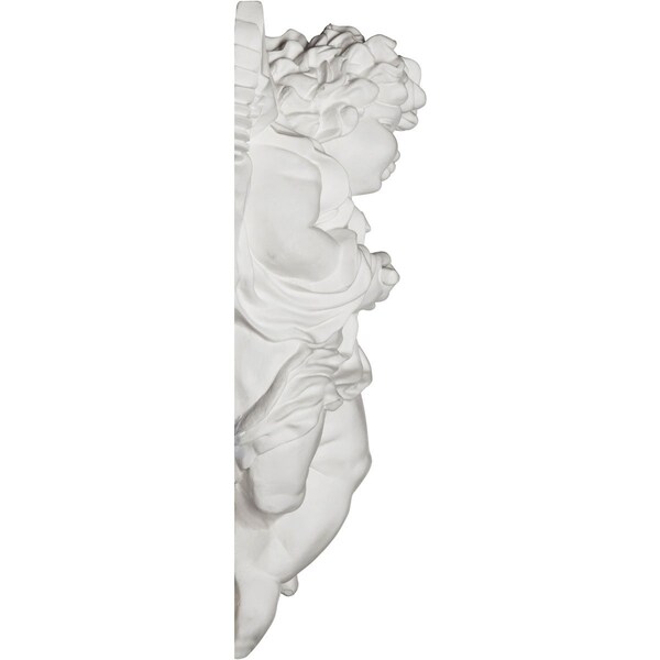 Ekena Millwork 11 7/8"W x 17 3/8"H x 5 1/2"P Classic Angel Onlay, Right - ONL12X17X06AN-R