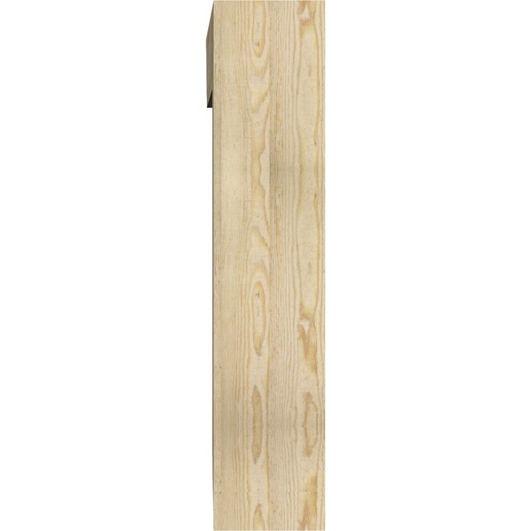 Ekena Millwork Traditional Traditional Rough Sawn Bracket w/ Offset Brace, Douglas Fir, 8"W x 38"D x 38"H - BKT0806X38X38TRA01RDF