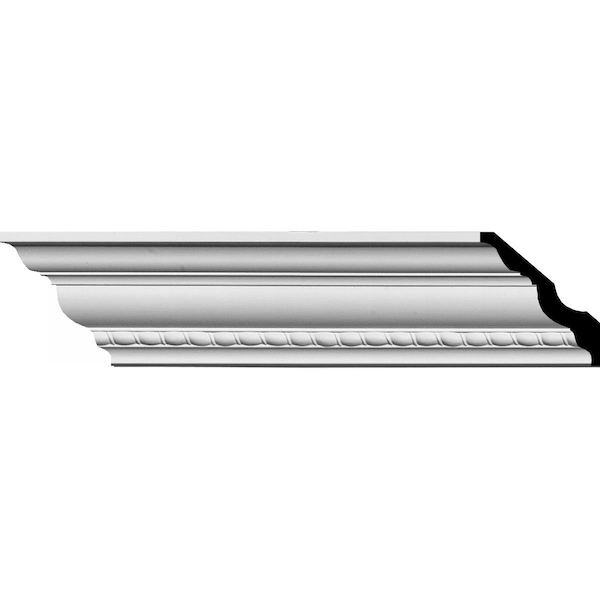 Ekena Millwork SAMPLE - 3"H x 3"P x 4 1/4"F x 12"L Crendon Bead and Barrel Crown Moulding - SAMPLE-MLD02X02X04CR