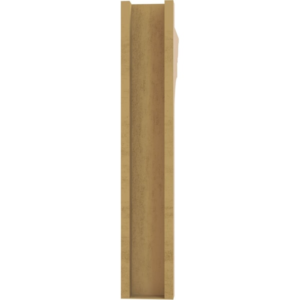 Ekena Millwork 6-in W x 28-in D x 34-in H Funston Trad Rough Cedar Woodgrain TimberThane Outlooker, Primed Tan - OUTUR060X28X34FST04RCPR