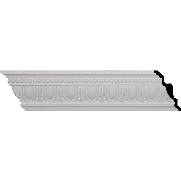 Ekena Millwork SAMPLE - 7 1/4"H x 5"P x 8 3/4"F x 12"L, (4" Repeat), Egg and Dart Crown Moulding - SAMPLE-MLD07X05X08EG