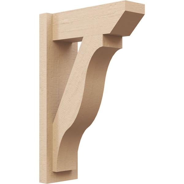Ekena Millwork 5 1/2-in W x 14-in D x 22-in H Funston Slat Rough Cedar Woodgrain TimberThane Outlooker, Primed Tan - OUTUR055X14X22FST24RCPR