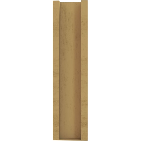 Ekena Millwork 5 1/2-in W x 14-in D x 22-in H Funston Slat Rough Cedar Woodgrain TimberThane Outlooker, Primed Tan - OUTUR055X14X22FST24RCPR