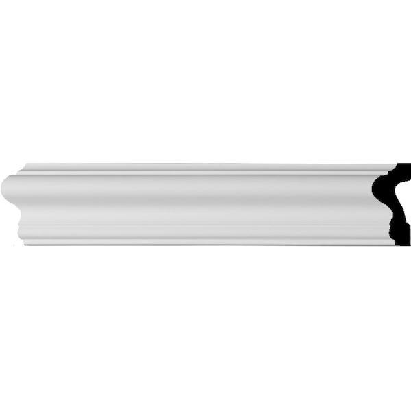 Ekena Millwork 2 3/8"H x 1"P x 94 1/2"L Hamilton Panel Moulding - PML02X01HA