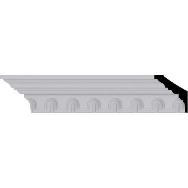Ekena Millwork 3 1/8"H x 2 3/4"P x 3 7/8"F x 94 1/2"L Heaton Crown Moulding - MLD03X02X03HE