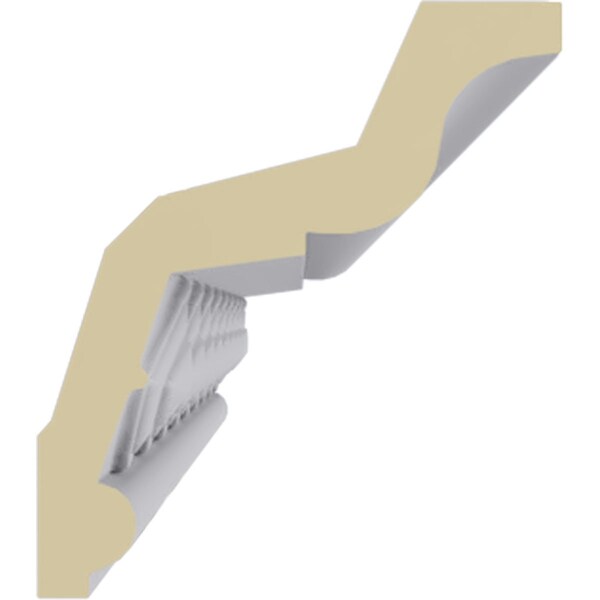 Ekena Millwork 3 1/8"H x 2 3/4"P x 4 1/8"F x 94 1/2"L Sofia Crown Moulding - MLD03X02X04SO