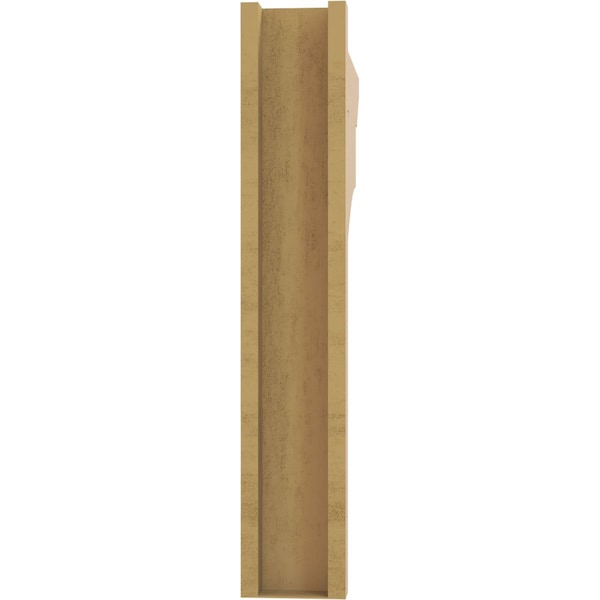 Ekena Millwork 6-in W x 30-in D x 34-in H Balboa Slat Rough Cedar Woodgrain TimberThane Outlooker, Primed Tan - OUTUR060X30X34BOA24RCPR