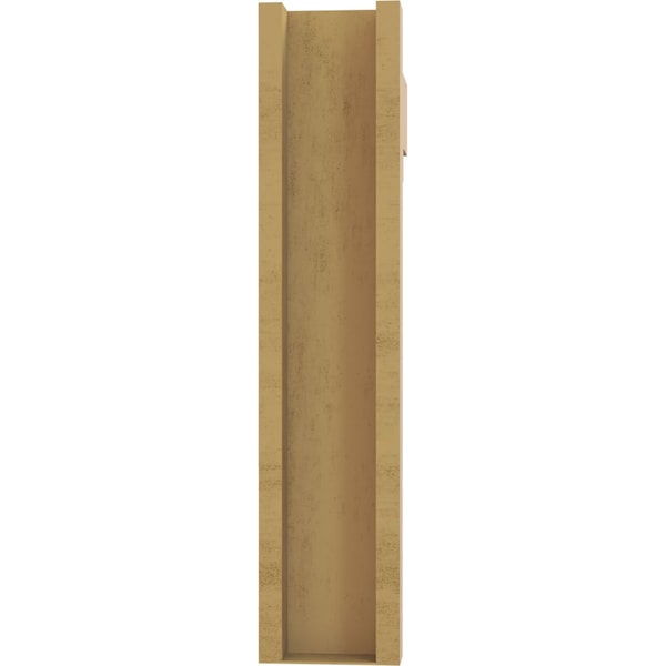 Ekena Millwork 6-in W x 24-in D x 28-in H Funston Block Rough Cedar Woodgrain TimberThane Outlooker, Primed Tan - OUTUR060X24X28FST44RCPR