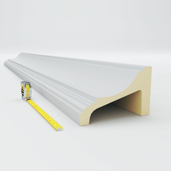 Ekena Millwork Moulding, Polyurethane, 94-1/2 in L, 9-5/8 in H - MLD10X06ST