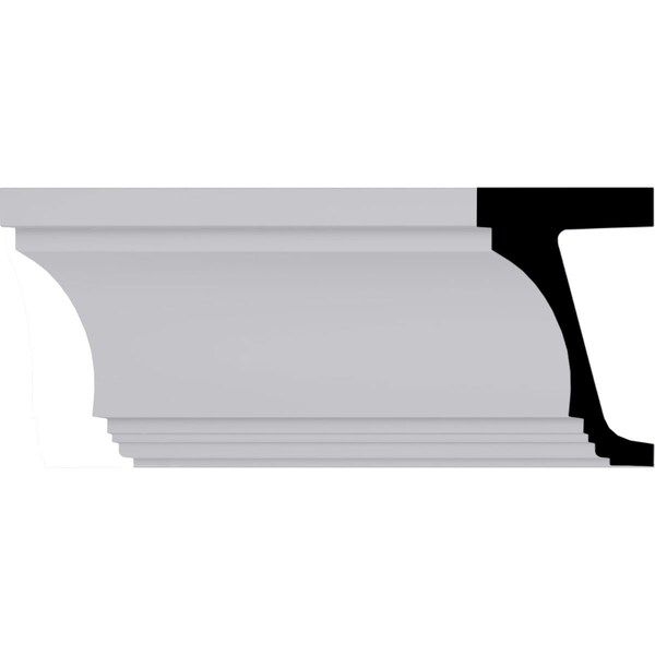 Ekena Millwork Moulding, Polyurethane, 94-1/2 in L, 9-5/8 in H - MLD10X06ST