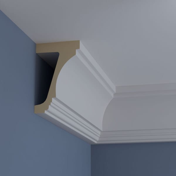 Ekena Millwork Moulding, Polyurethane, 94-1/2 in L, 9-5/8 in H - MLD10X06ST