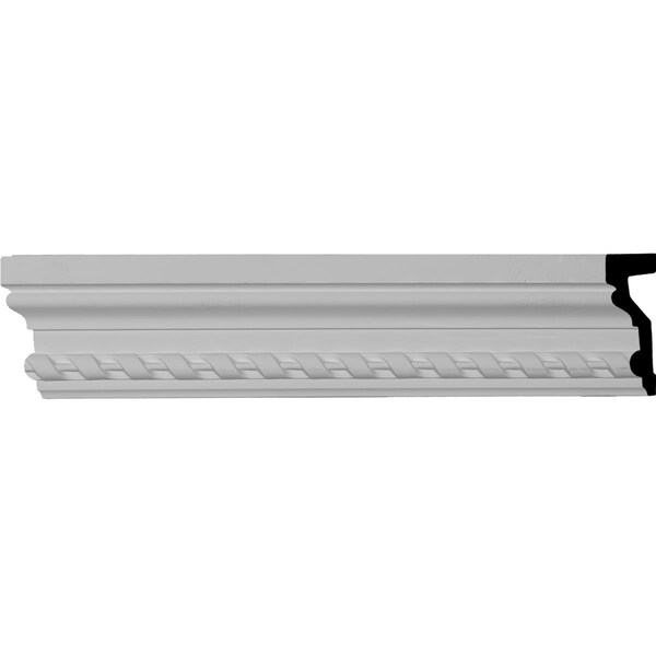 Ekena Millwork SAMPLE - 4 1/4"H x 1 1/2"P x 12"L Rope Chair Rail - SAMPLE-CHA04X01RO