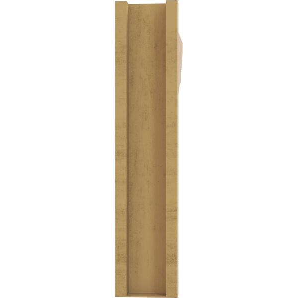 Ekena Millwork 5 1/2-in W x 26-in D x 26-in H Funston Slat Rough Cedar Woodgrain TimberThane Outlooker, Primed Tan - OUTUR055X26X26FST24RCPR