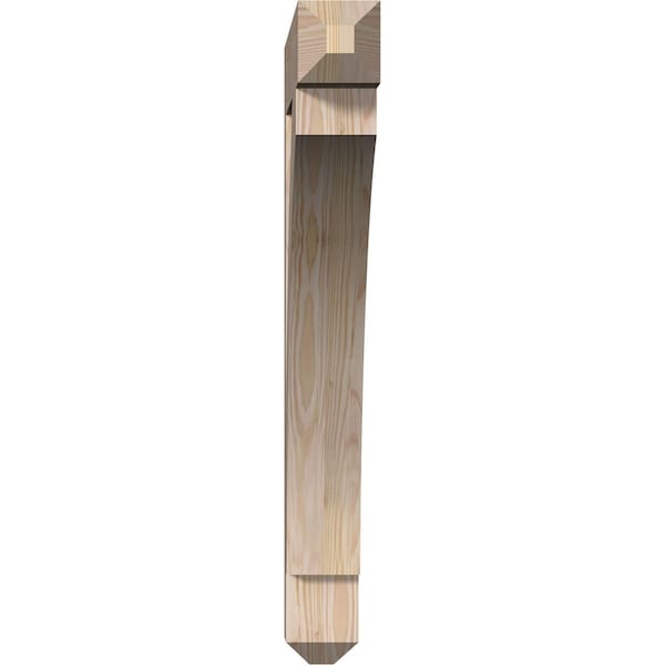 Ekena Millwork Thorton Craftsman Smooth Bracket, Douglas Fir, 3 1/2"W x 26"D x 30"H - BKT04X26X30THR04SDF