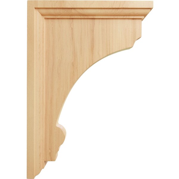 Ekena Millwork 2 1/2"W x 7"D x 10"H Large Thompson Wood Bracket, Red Oak - BKTW02X07X10TMRO