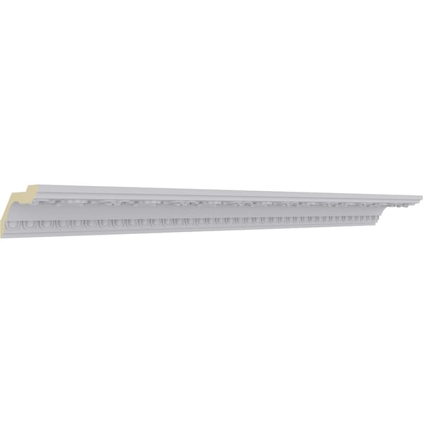 Ekena Millwork 2 3/4"H x 5 1/8"P x 5 3/4"F x 94 1/2"L, (4 3/4" Repeat) Artis with Shells Crown Moulding - MLD05X03X06AR
