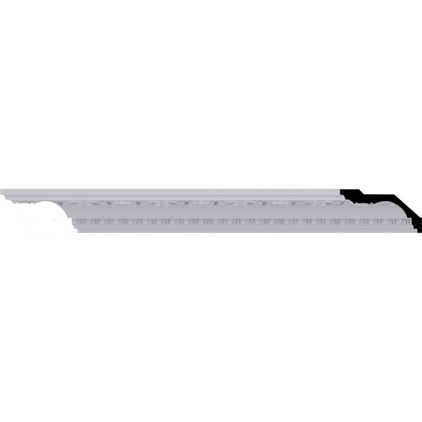 Ekena Millwork 2 3/4"H x 5 1/8"P x 5 3/4"F x 94 1/2"L, (4 3/4" Repeat) Artis with Shells Crown Moulding - MLD05X03X06AR