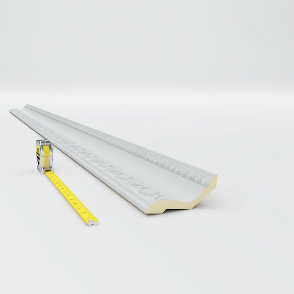 Ekena Millwork 2 3/4"H x 5 1/8"P x 5 3/4"F x 94 1/2"L, (4 3/4" Repeat) Artis with Shells Crown Moulding - MLD05X03X06AR