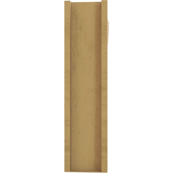 Ekena Millwork 7 1/2-in W x 26-in D x 30-in H Funston Slat Rough Cedar Woodgrain TimberThane Outlooker, Primed Tan - OUTUR075X26X30FST24RCPR