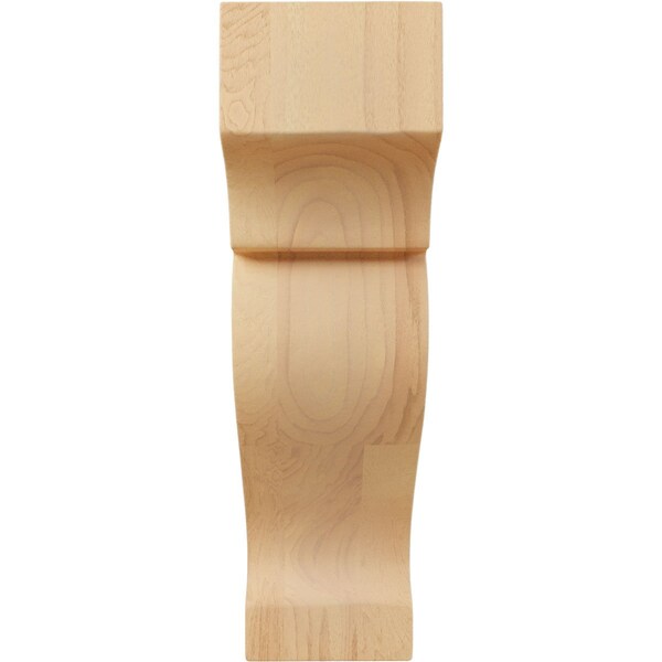 Ekena Millwork 1 3/4"W x 3"D x 6"H Mini Dearborn Wood Corbel, Red Oak - CORW02X06X03DRRO