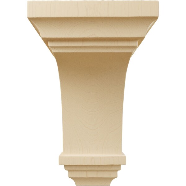 Ekena Millwork 3 1/2"W x 3 3/4"D x 6"H Mini Jefferson Wood Corbel, Maple - CORW03X03X06JEMA
