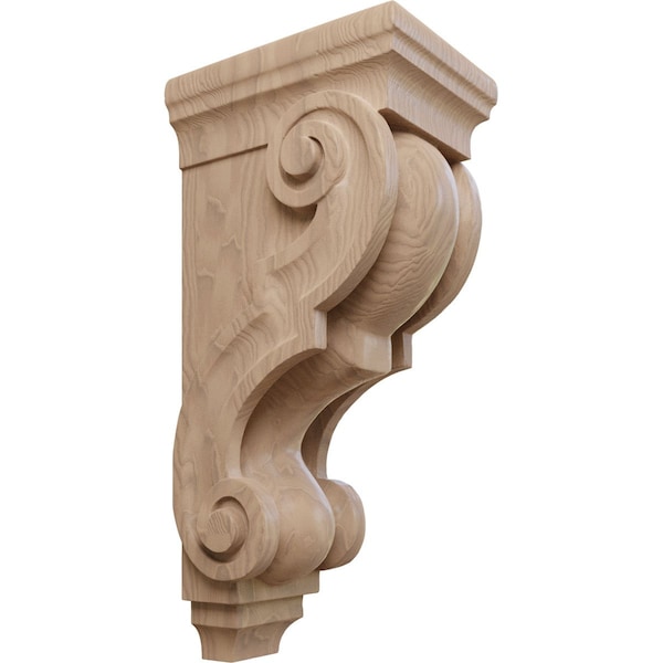 Ekena Millwork 5"W x 6 3/4"D x 14"H Large Traditional Wood Corbel, Mahogany - CORW05X07X14TRGM
