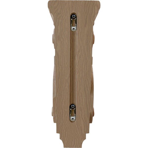 Ekena Millwork 5"W x 6 3/4"D x 14"H Large Traditional Wood Corbel, Mahogany - CORW05X07X14TRGM