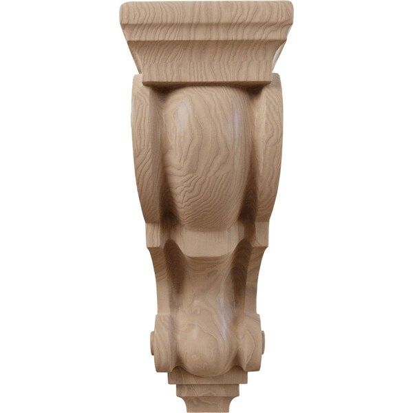 Ekena Millwork 5"W x 6 3/4"D x 14"H Large Traditional Wood Corbel, Mahogany - CORW05X07X14TRGM