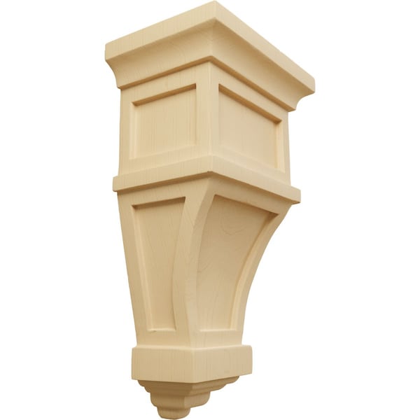 Ekena Millwork 6"W x 4"D x 11"H Alpine Corbel, Alder - COR06X04X11APAL