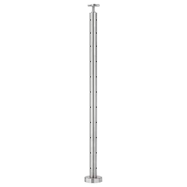 Lavi Industries Cable Rail Corner, SS, 42" H, 1-43/64" L - 49-C424/42/F/B/L/SF