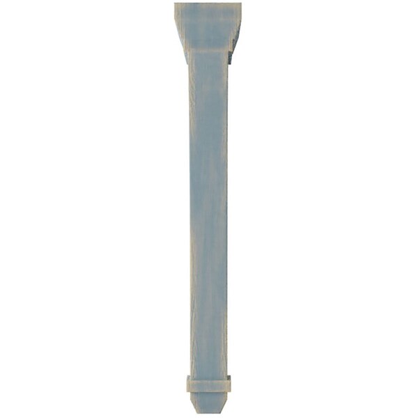 Ekena Millwork 2 1/4"W x 7"D x 14"H Stockport Wood Vintage Decor Bracket, Driftwood Blue - BKTWD02X07X14STBU