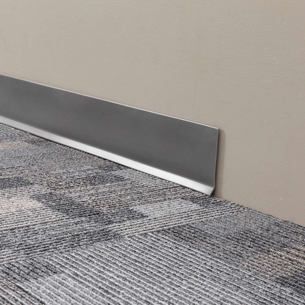 Mohawk Vinyl Cove Wall Base, Vinyl, Smoke, 1440 in L, 4 in W - CVW03-955