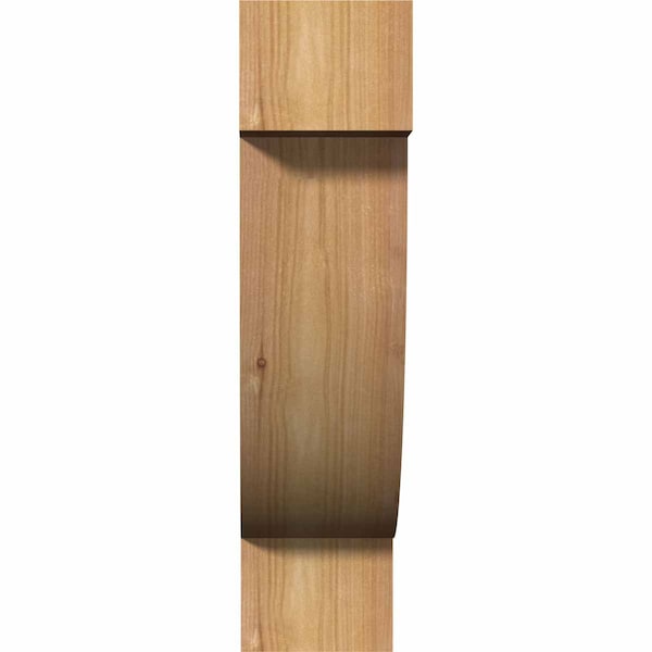 Ekena Millwork Alpine Smooth Corbel, Western Red Cedar, 3 1/2"W x 10"D x 14"H - COR04X10X14ALP00SWR