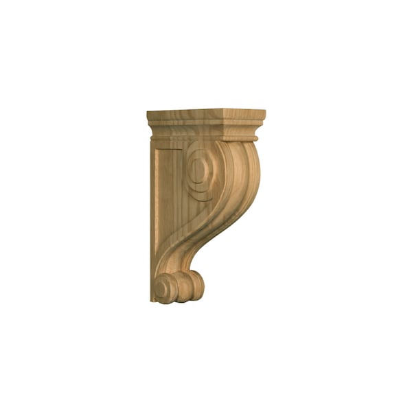 Osborne Wood Products 12 x 3 1/2 x 7 1/2 Traditional Classic Corbel in Rubberwood <small - 892024RW