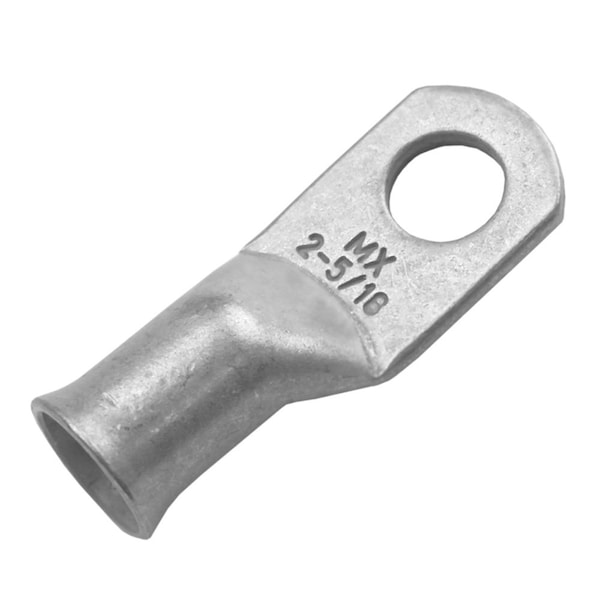 Pacer Tinned Lug 2 AWG - Tamaño del perno de 5/16 pulgadas - Paquete de 10 - TAE2-56R-10.