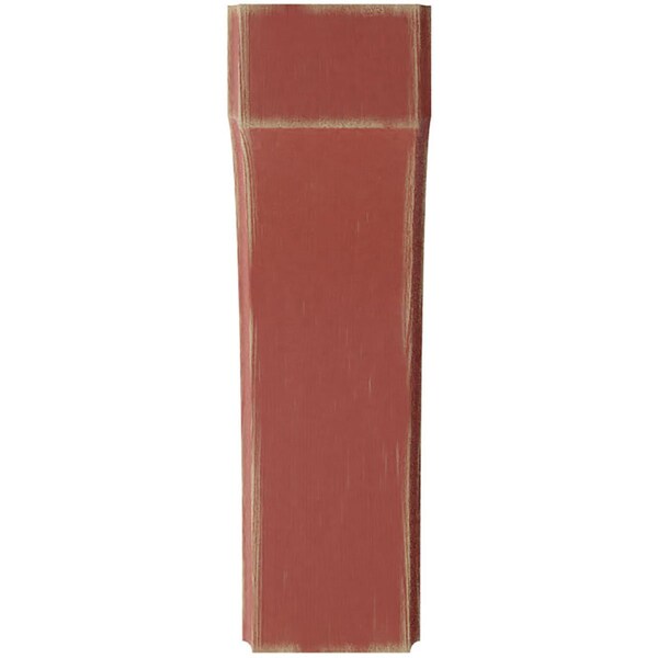 Ekena Millwork 3 1/2"W x 8"D x 12"H Clarksville Wood Vintage Decor Bracket, Salvage Red - BKTWD04X08X12CVRD