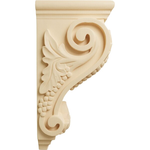 Ekena Millwork 5"W x 7"D x 14"H Large Grape Corbel, Maple - CORW05X07X14GRMA