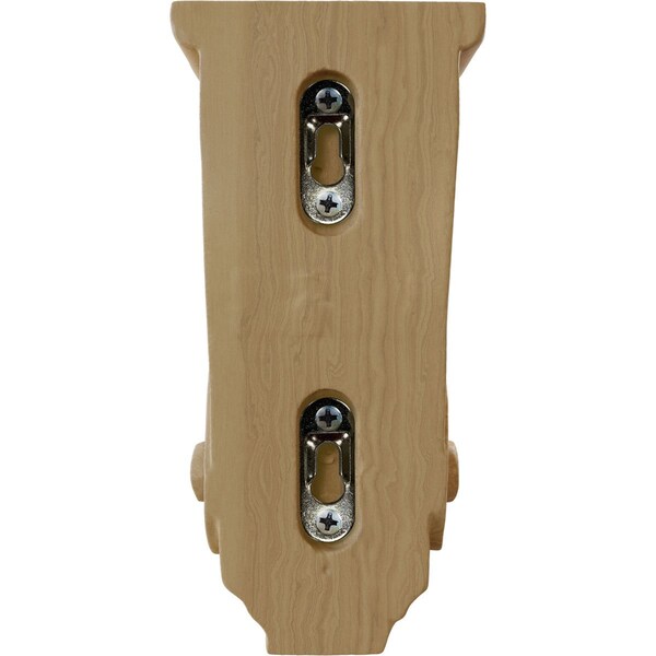 Ekena Millwork 3 1/2"W x 4"D x 7"H Small Basket Weave Corbel, Cherry - CORW03X04X07BWCH