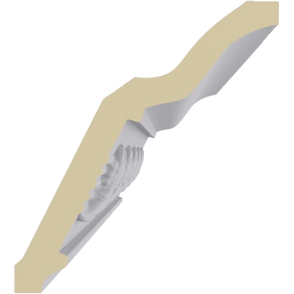Ekena Millwork 4"H x 3 5/8"P x 5 3/8"F x 94 1/2"L, (3 1/2" Repeat), Winston Crown Moulding - MLD04X03X05WN