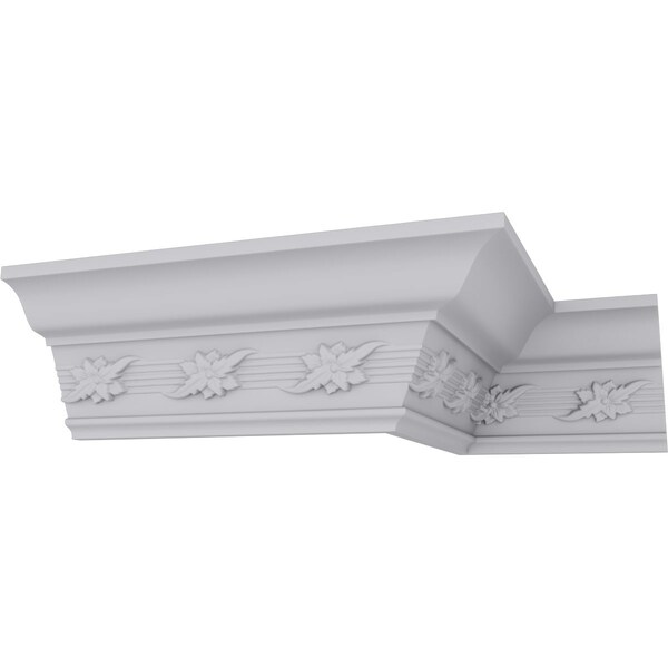 Ekena Millwork 4"H x 3 5/8"P x 5 3/8"F x 94 1/2"L, (3 1/2" Repeat), Winston Crown Moulding - MLD04X03X05WN