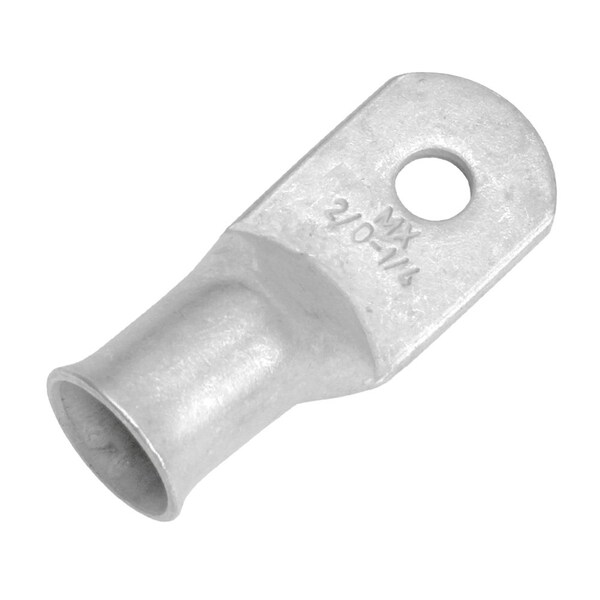 Pacer Group Pacer Tinned Lug 2/0 AWG - Tamaño de perno de 1/4 pulgadas - Paquete de 10 - TAE2/0-14R-10