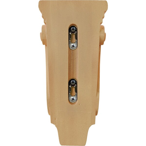 Ekena Millwork 4 3/4"W x 1 3/4"D x 10"H Small Traditional Pilaster Wood Corbel, Red Oak - CORW05X02X10PTRO